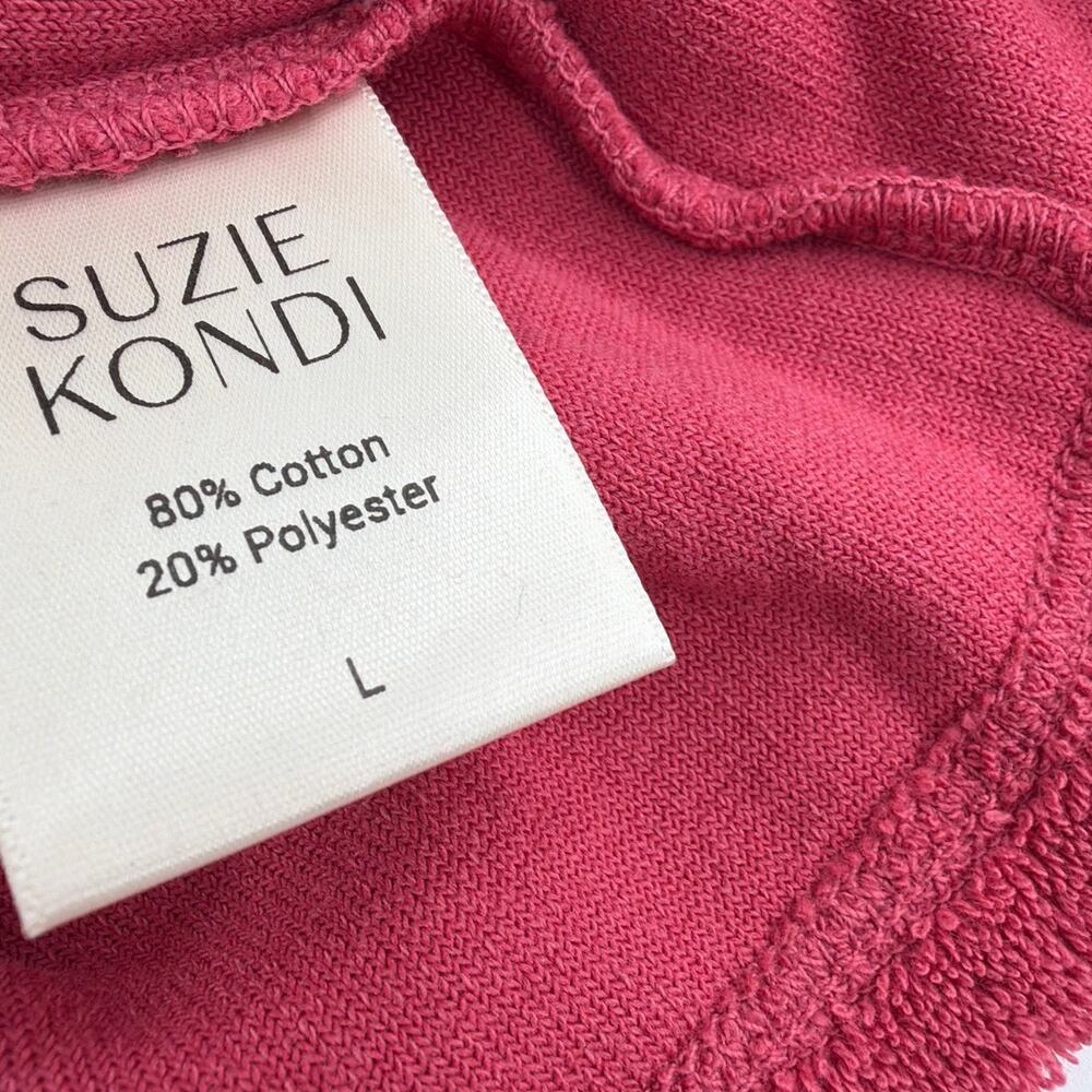 Suzie Kondi Women's Framboise Terry Capri Tee Size L - Picture 7 of 13